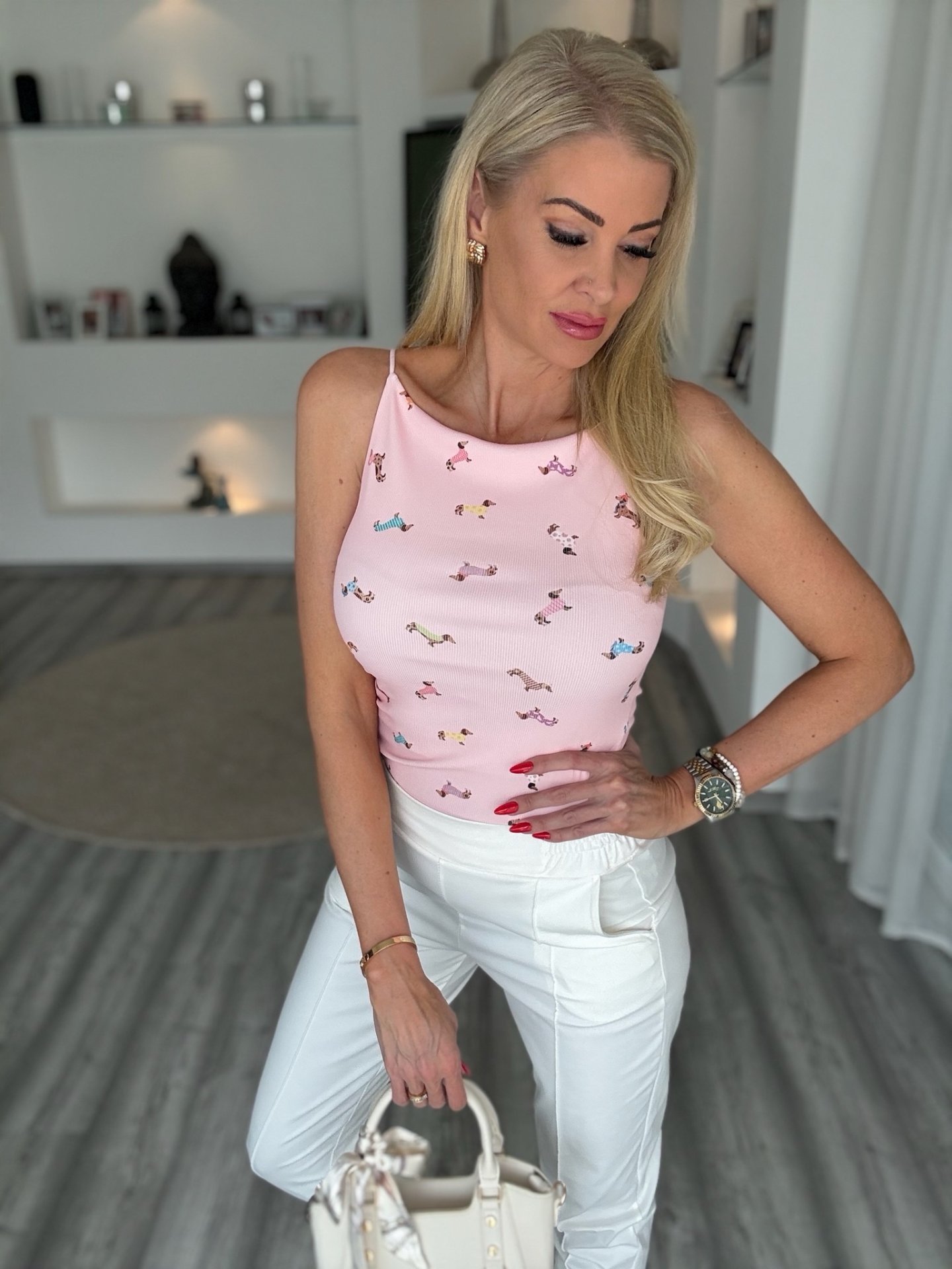 TACSIS RIVA felső rózsaszín 