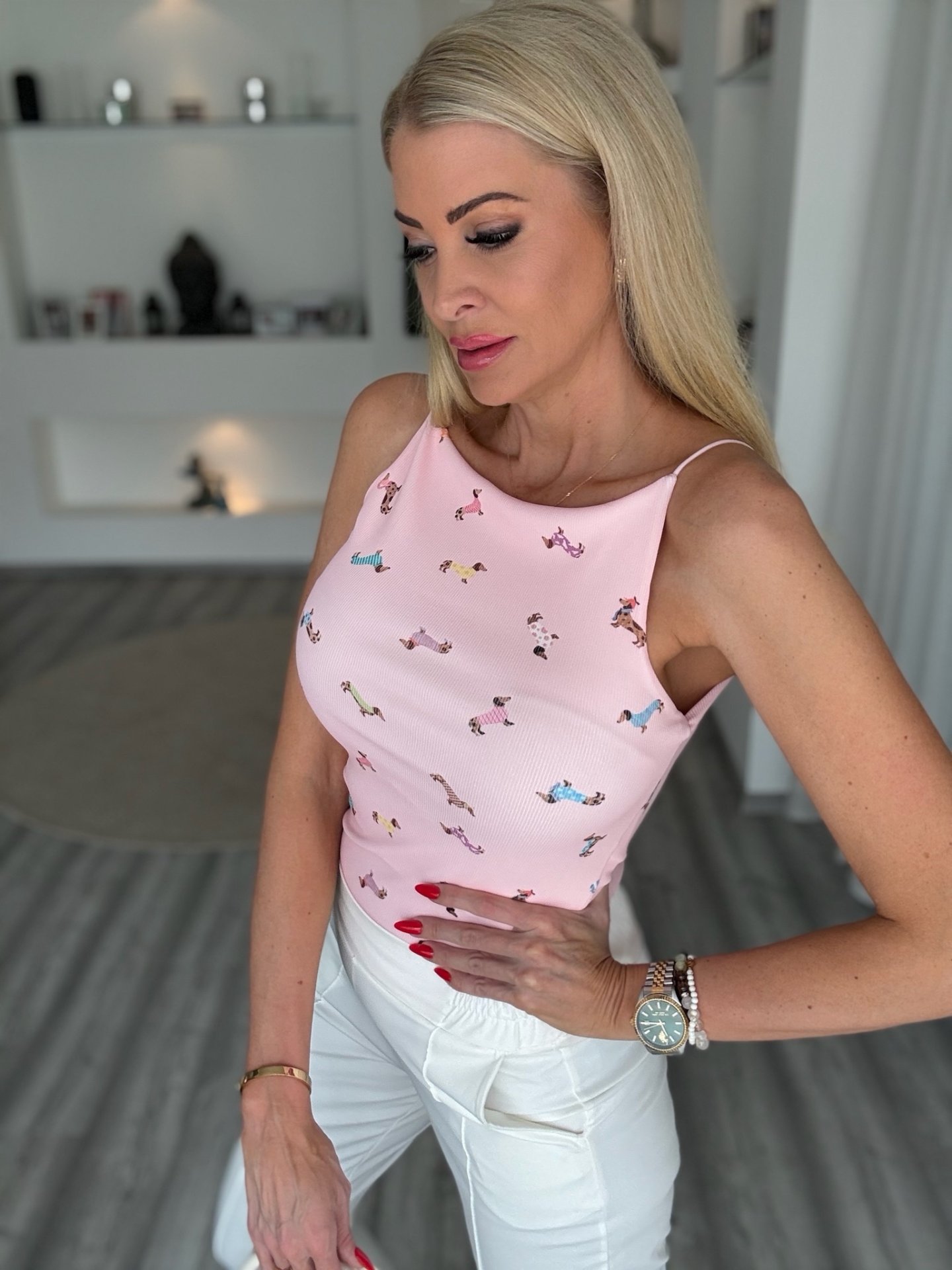 TACSIS RIVA felső rózsaszín 