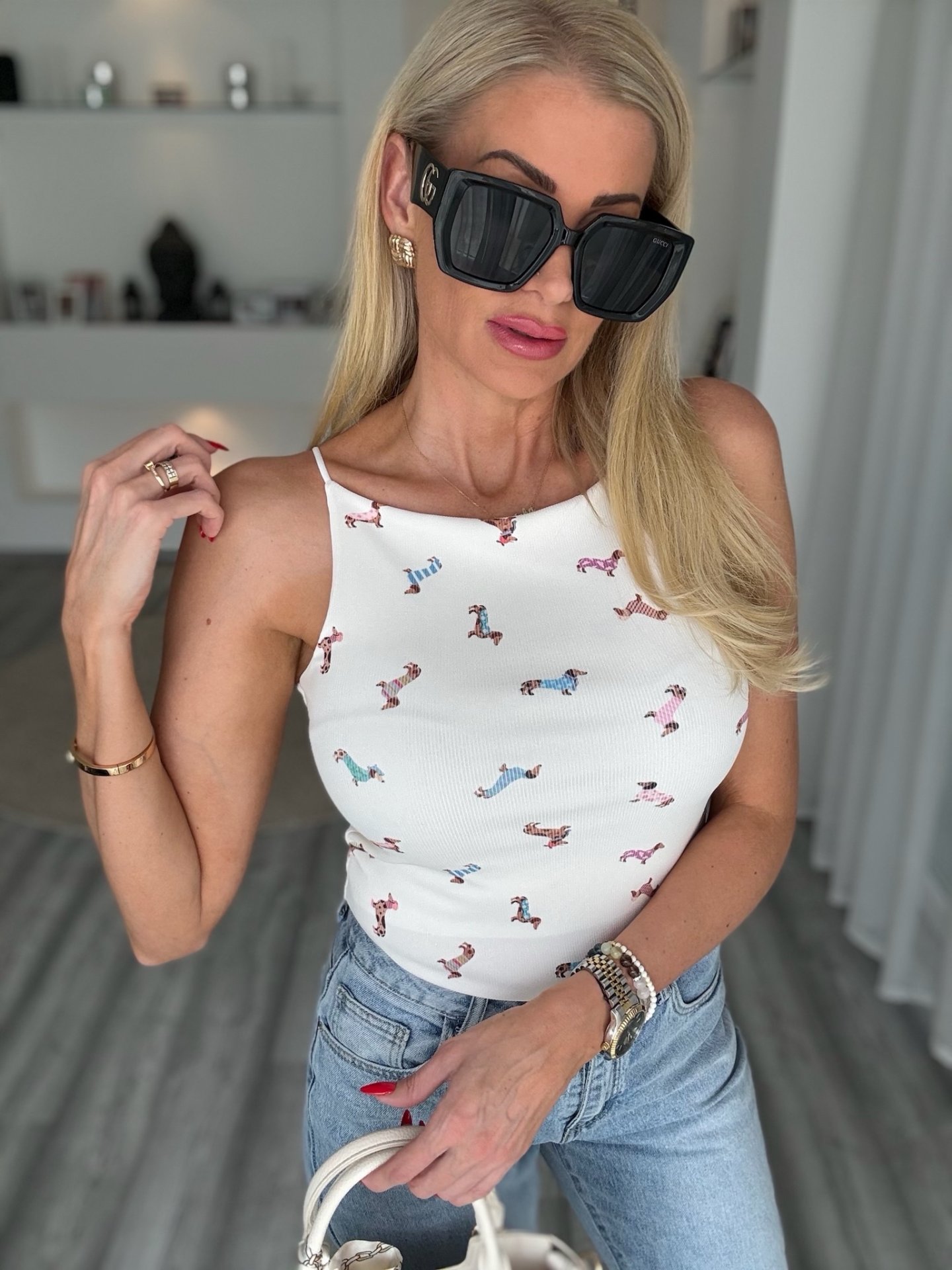 TACSIS RIVA felső fehér 