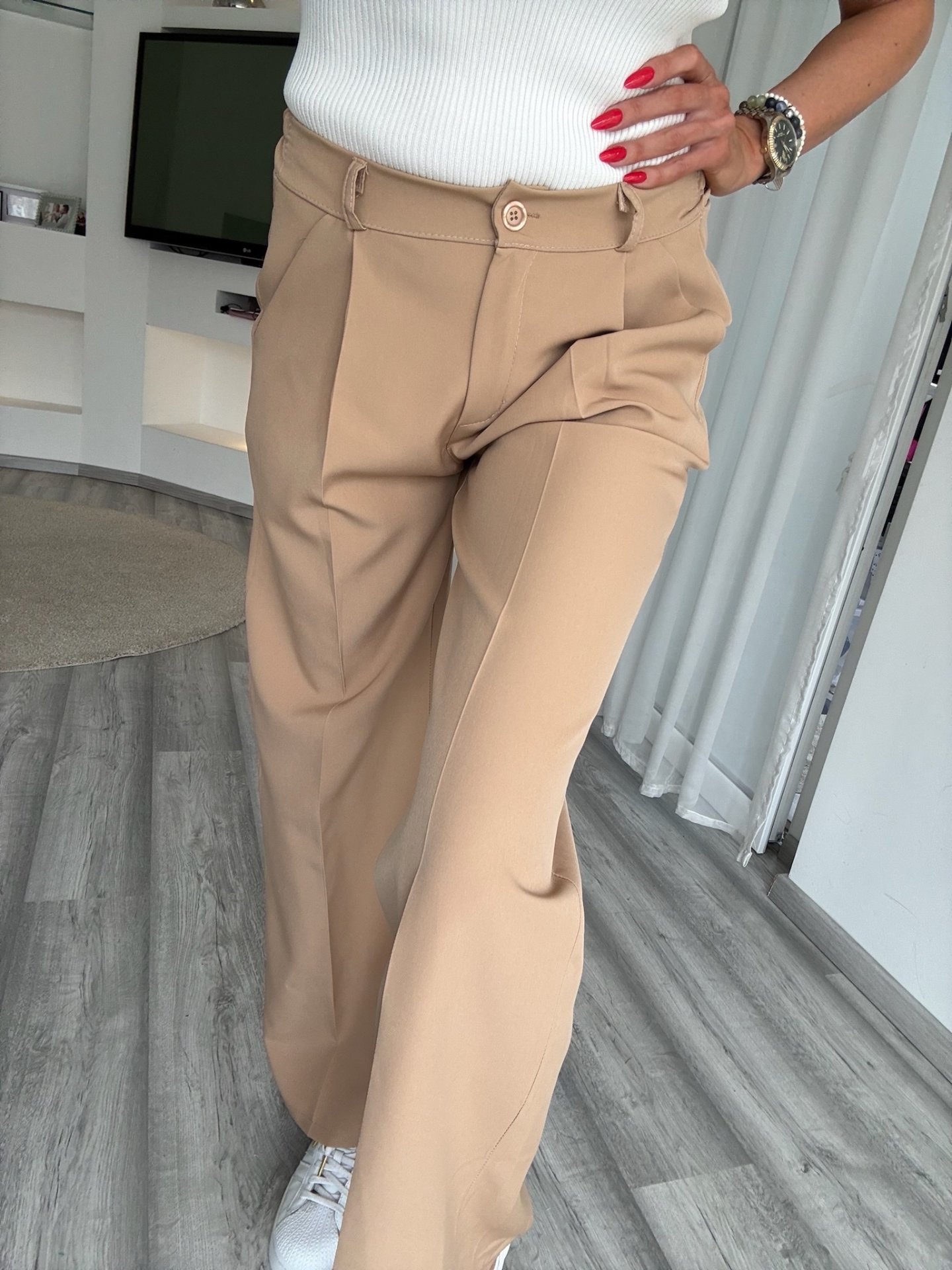 REBI egyenes szaru nadrág barna 