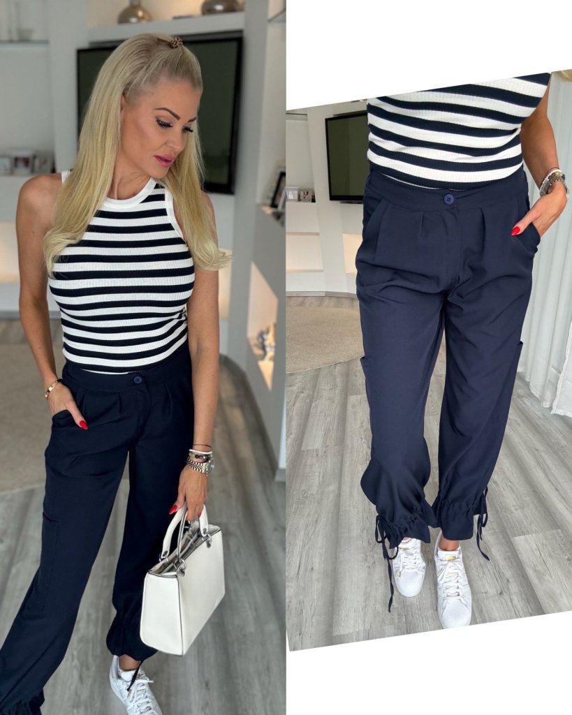 ALUL megkötős nadrág sötétkék 