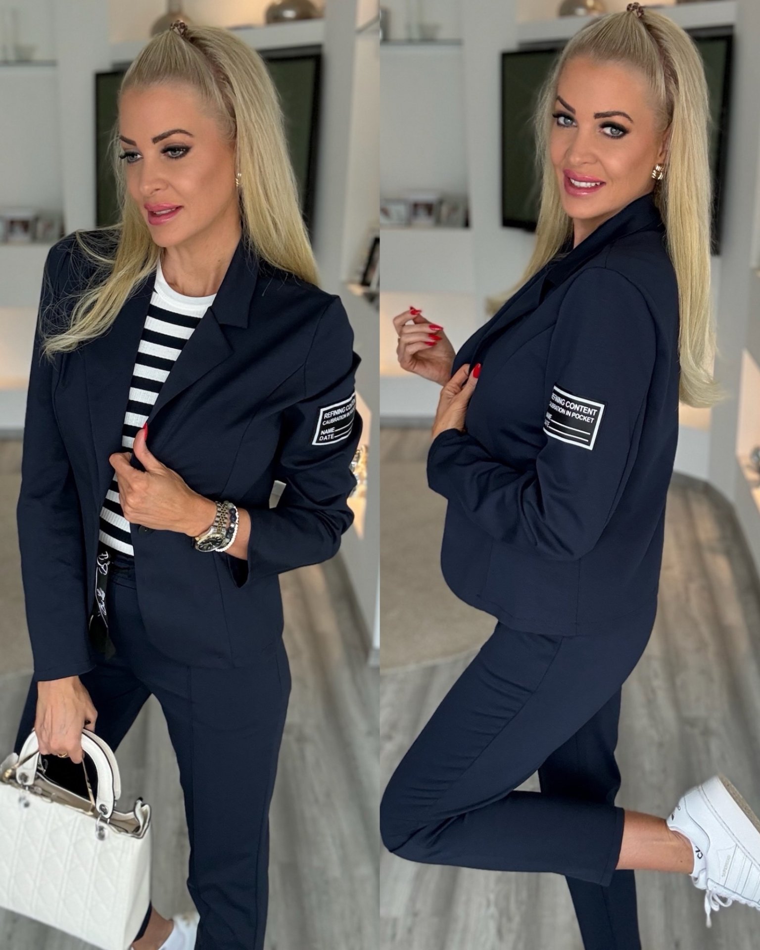 FASHION 2 részes szett sötétkék 