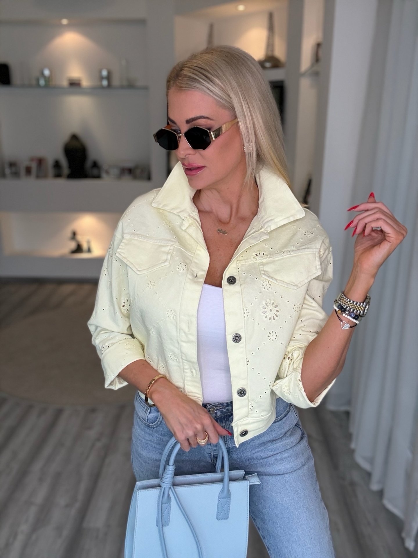 HÍMZETT farmer kabi sárga 