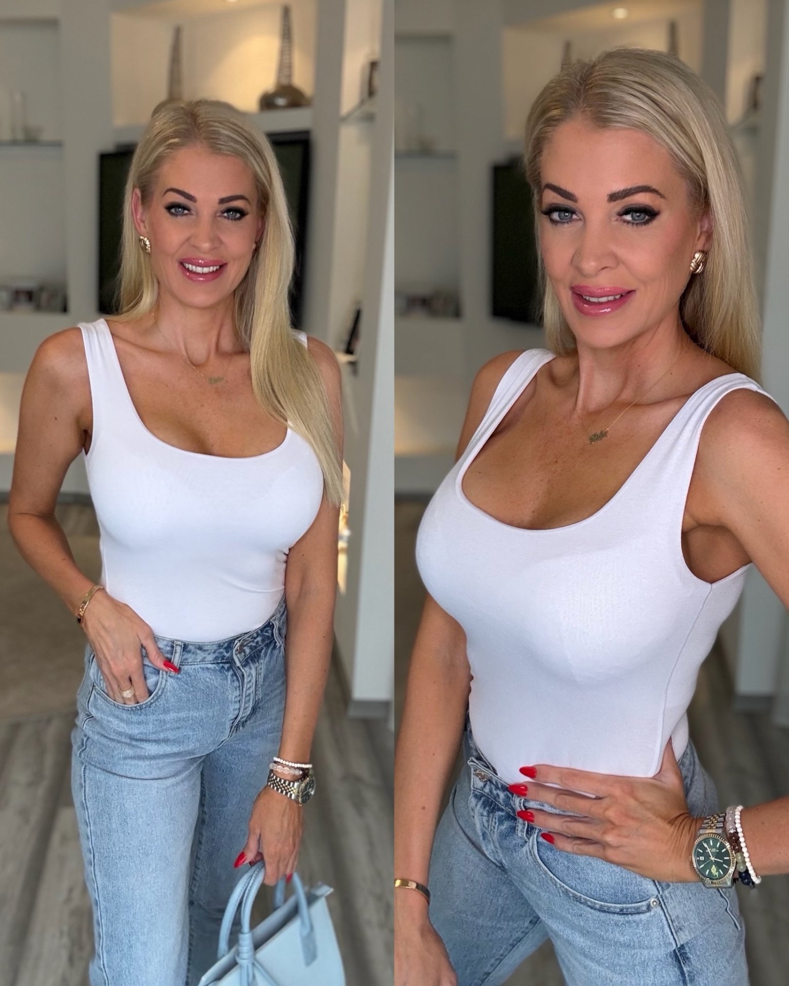 LAURA pamut trikó fehér 