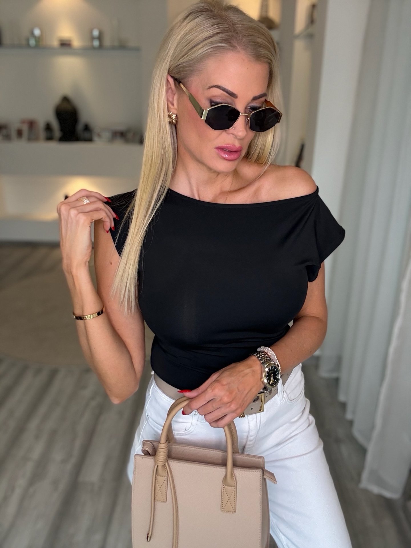 VIKI jégselyem felső fekete 