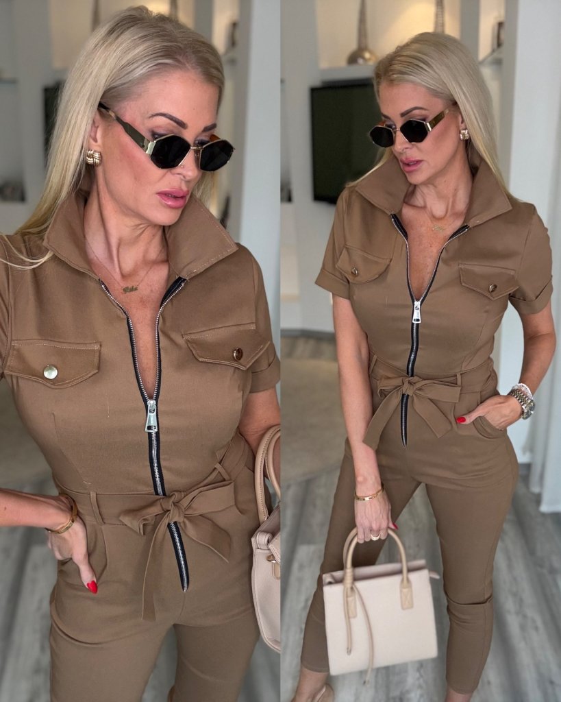 NIA elasztikus overal barna