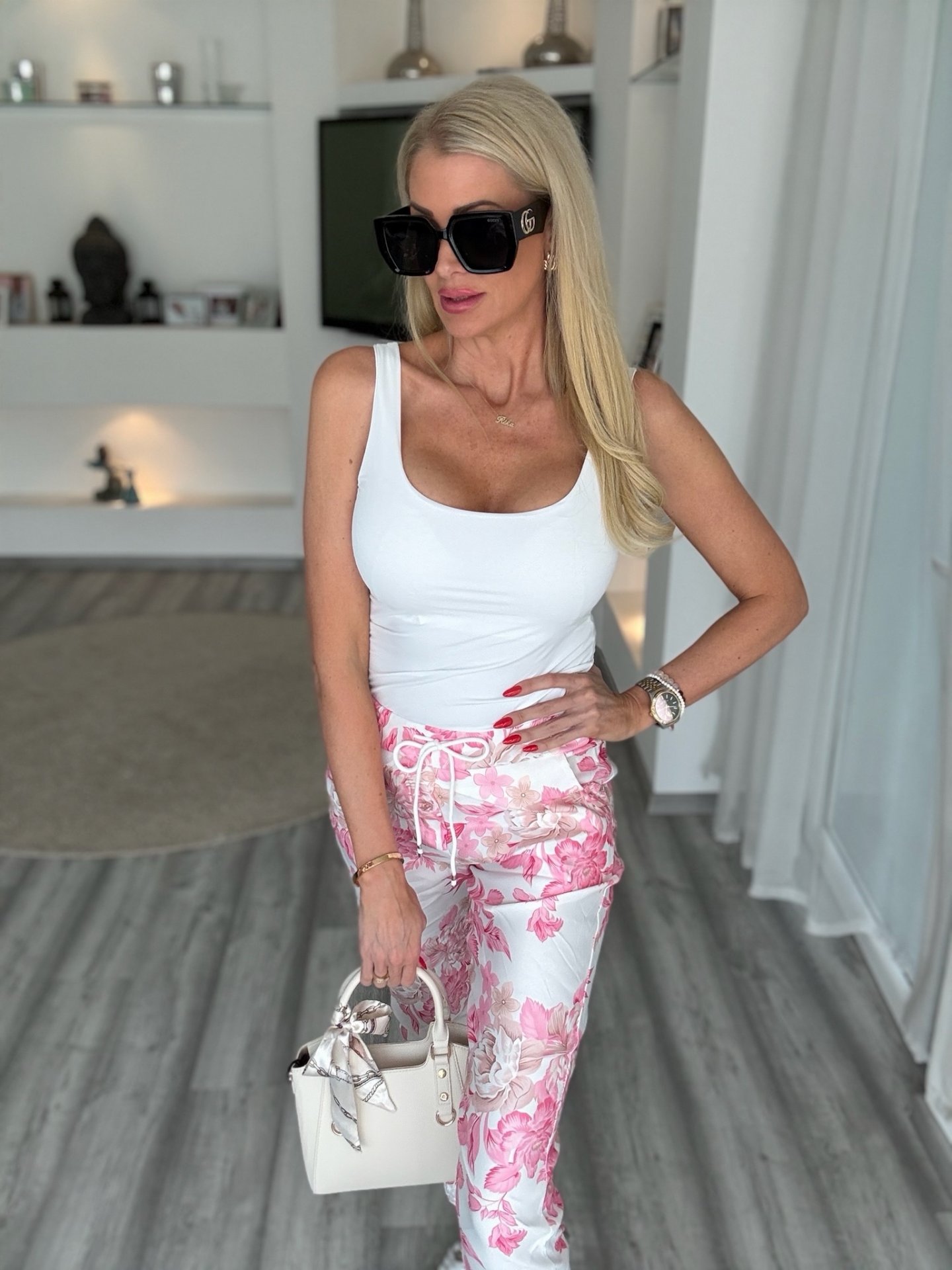 FLOWER dream nadrág rózsaszín 