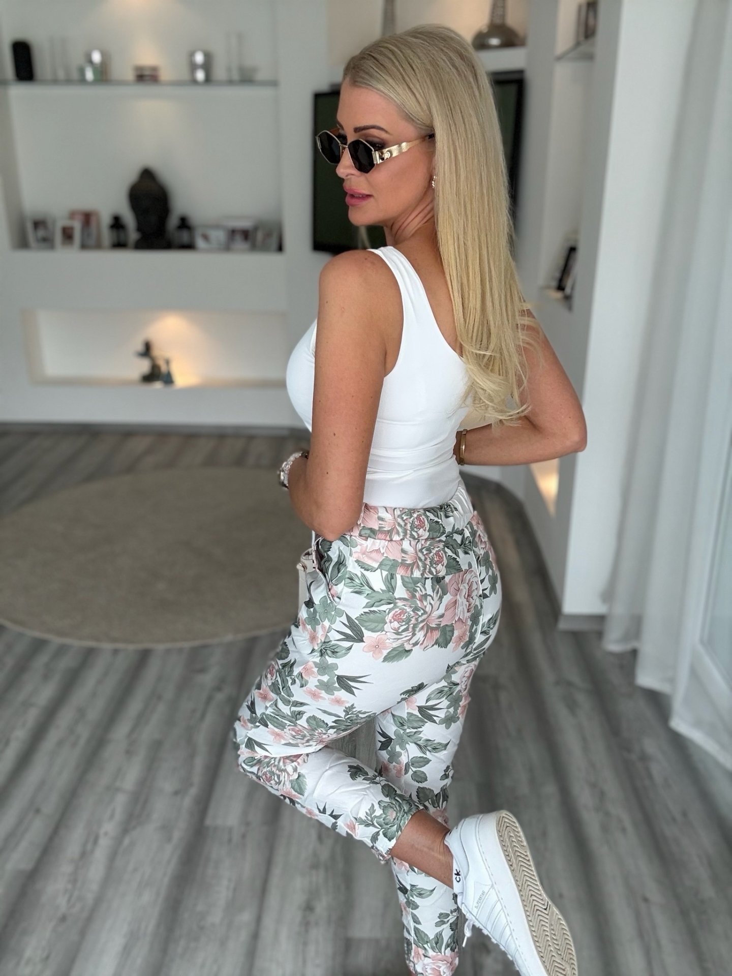 FLOWER dream nadrág khaki 