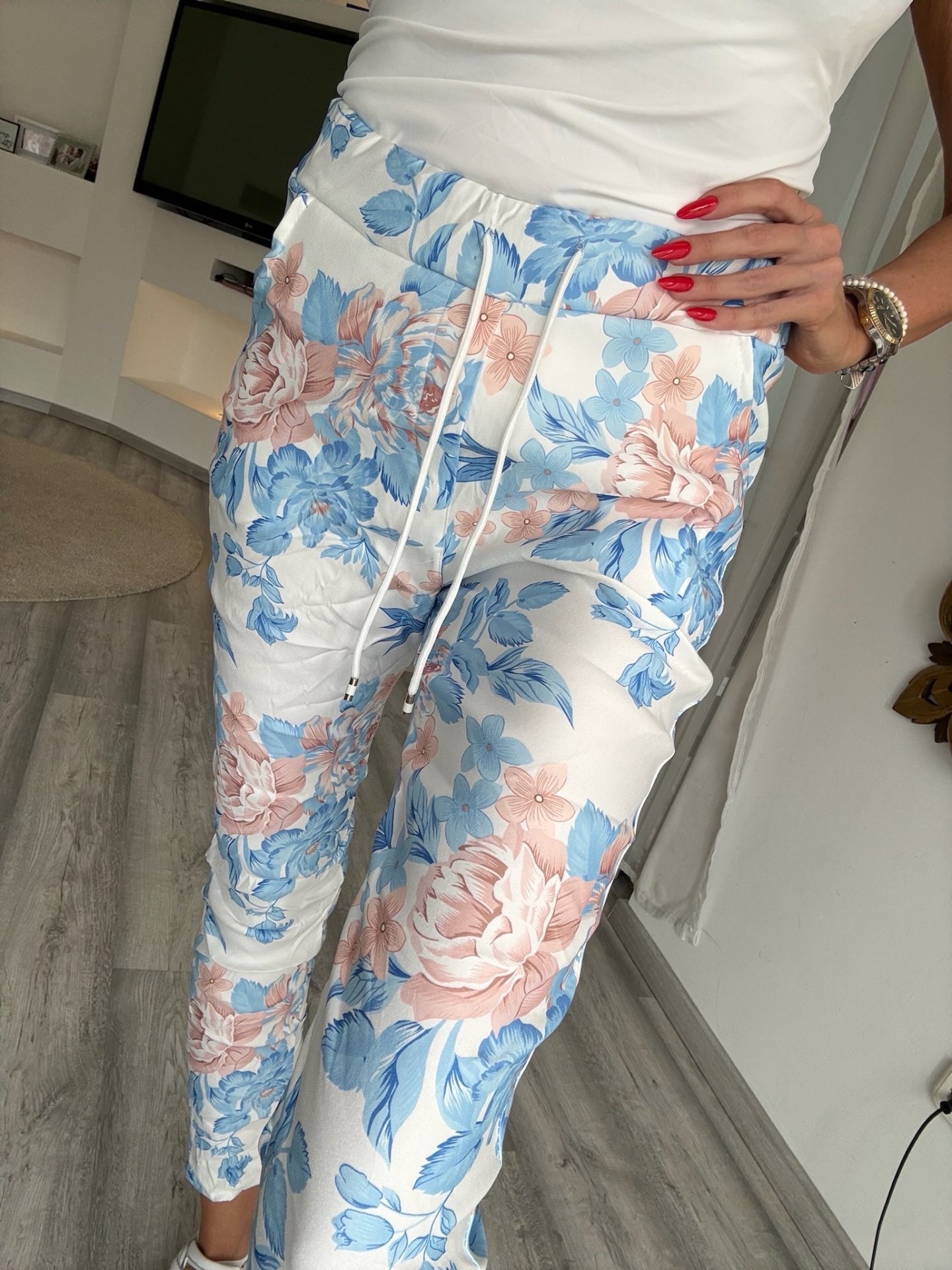 FLOWER dream nadrág babakék 