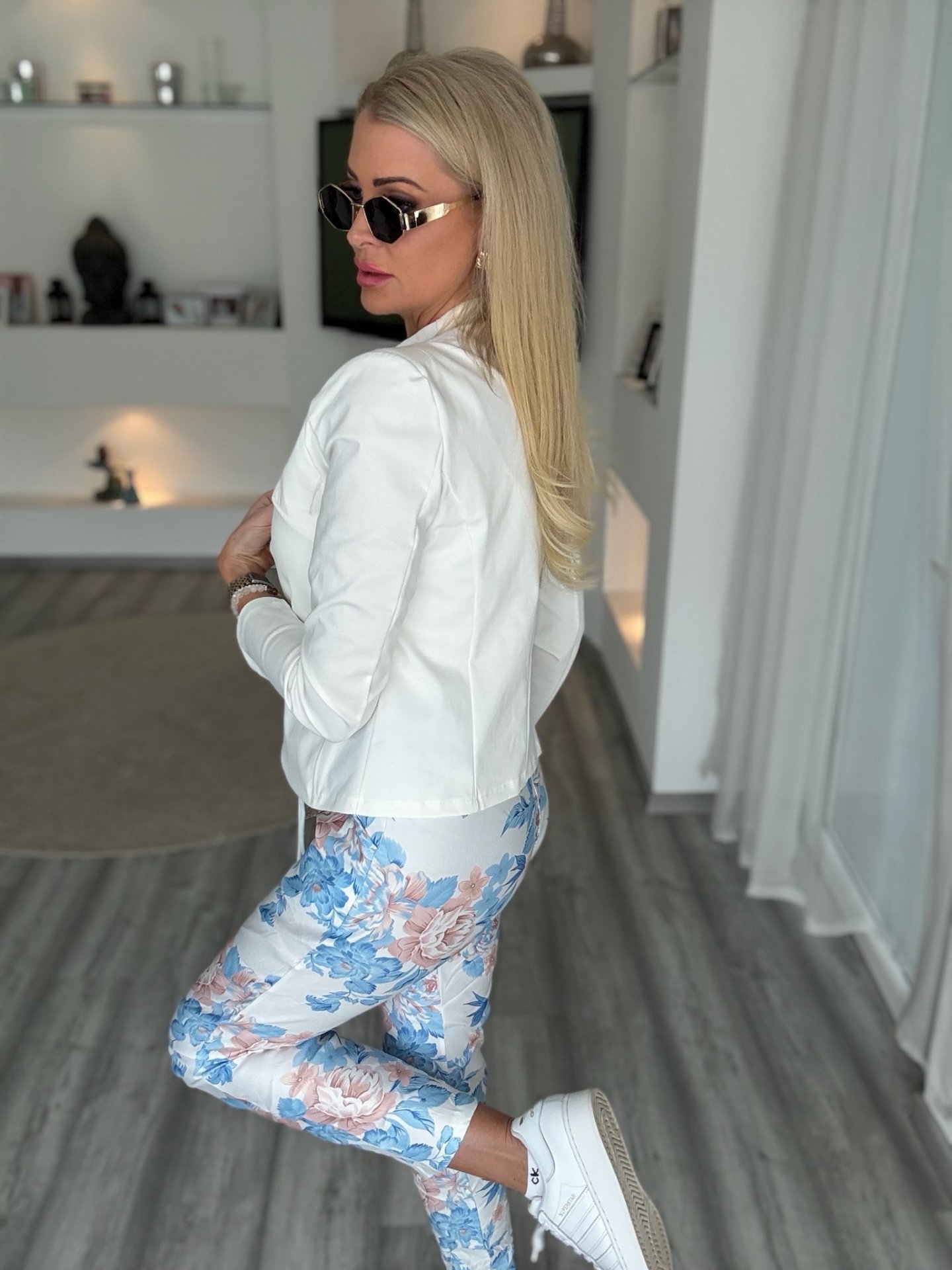 FLOWER dream nadrág babakék 