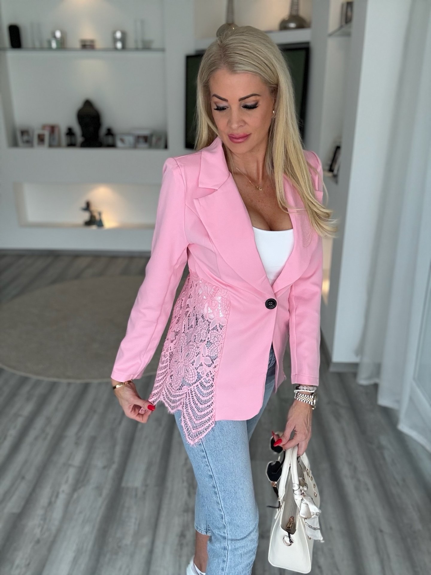CSIPKE blézer rózsaszín 