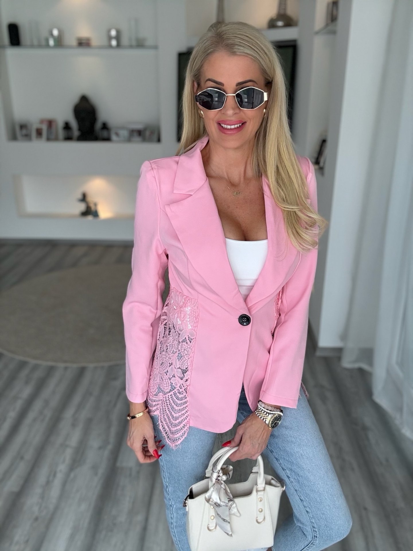 CSIPKE blézer rózsaszín 