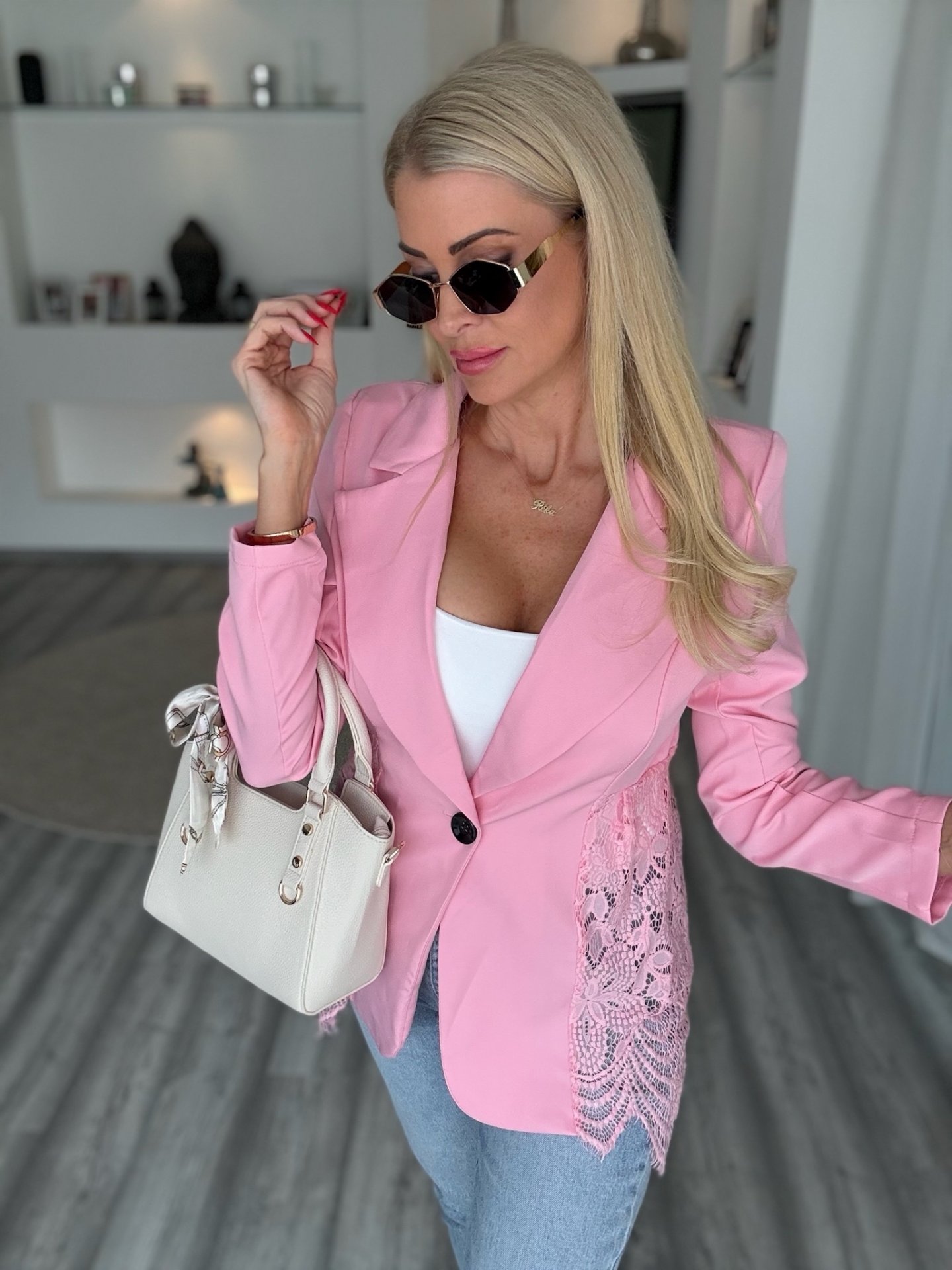 CSIPKE blézer rózsaszín 