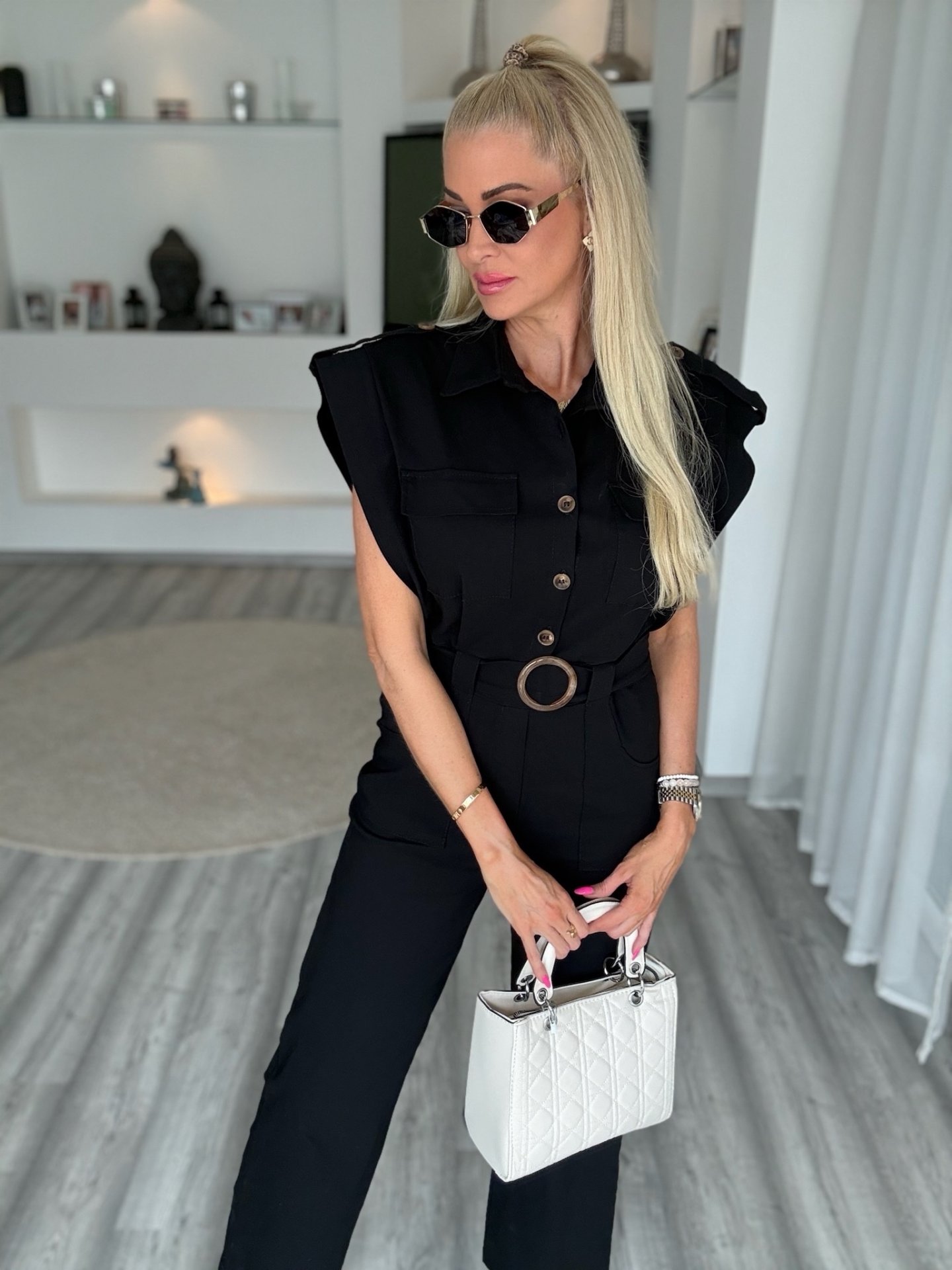 SAFARI elasztikus overal fekete