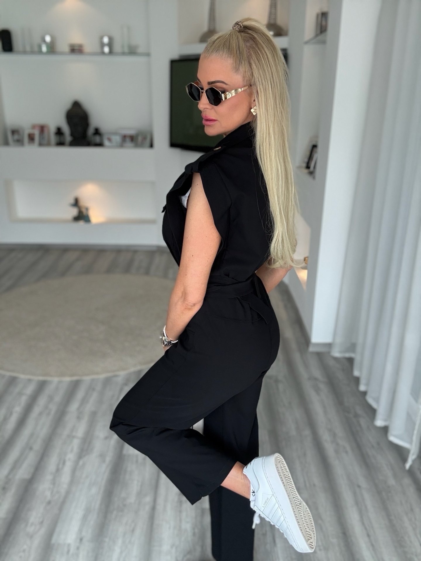 SAFARI elasztikus overal fekete