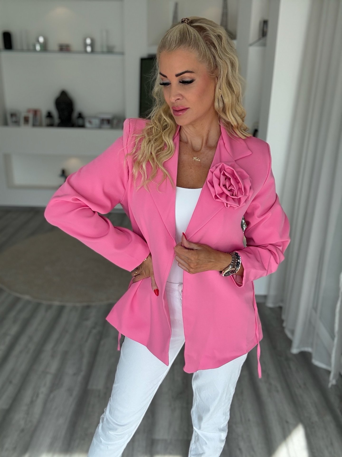 RÓZSÁS blezer pink