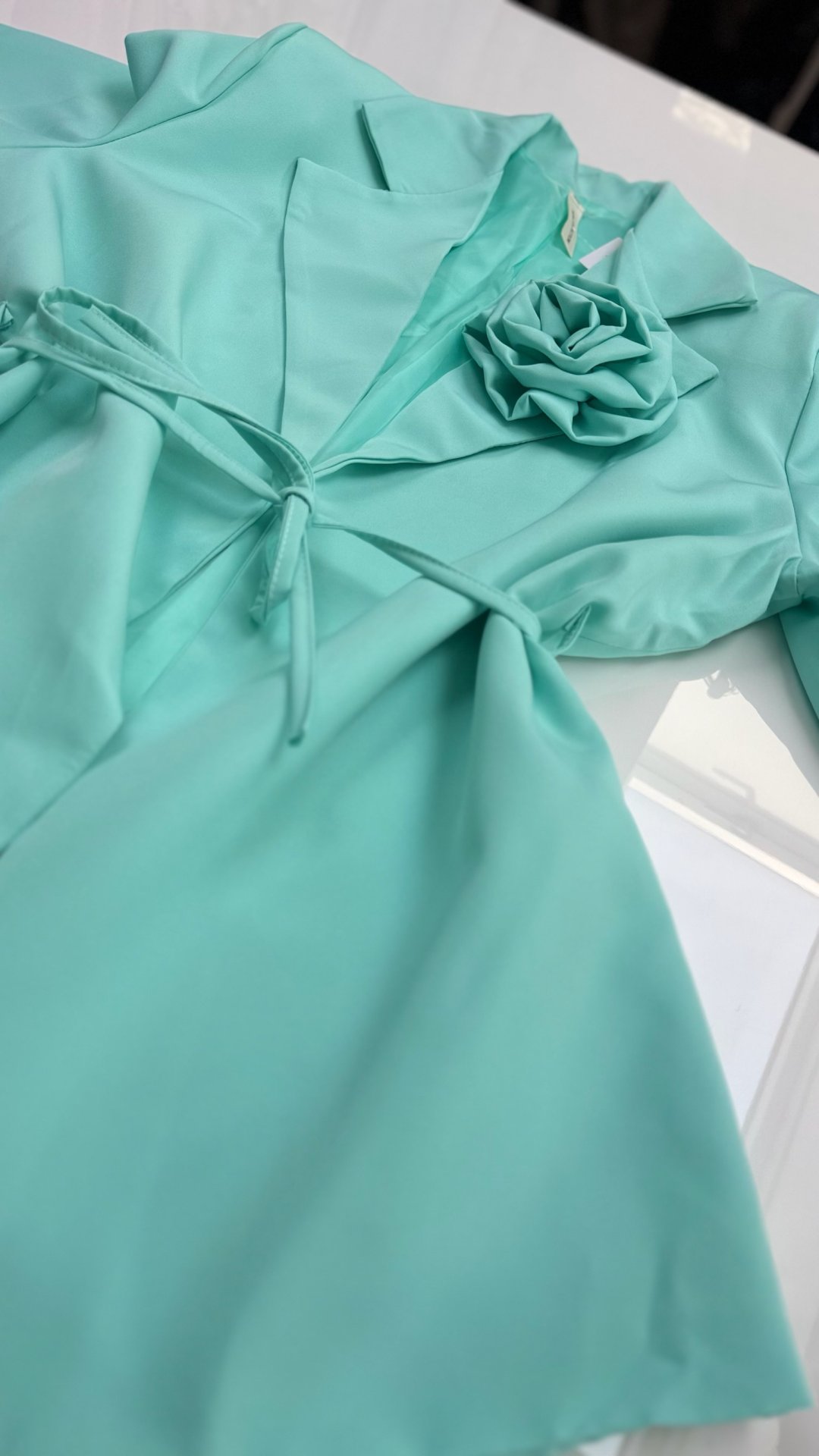 RÓZSÁS blezer turkiz