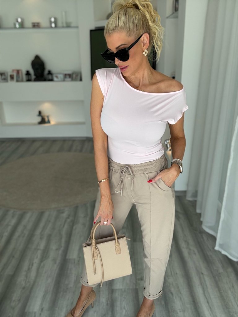 TOMORROW nadrág taupe 