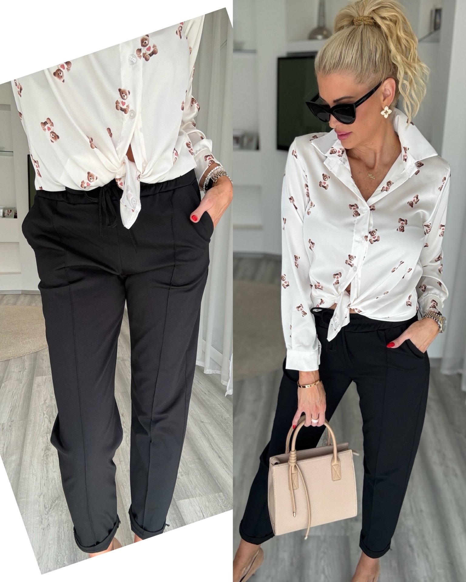 TOMORROW nadrág fekete 