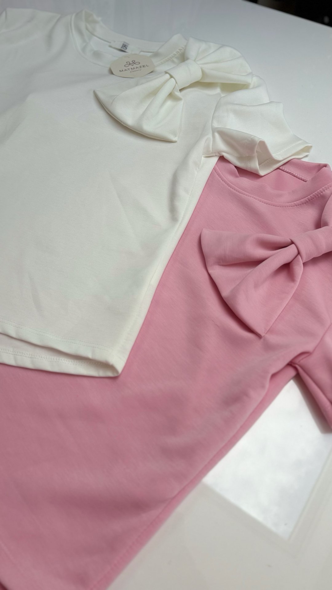 MASNIS felső rózsaszín egyenes szabású