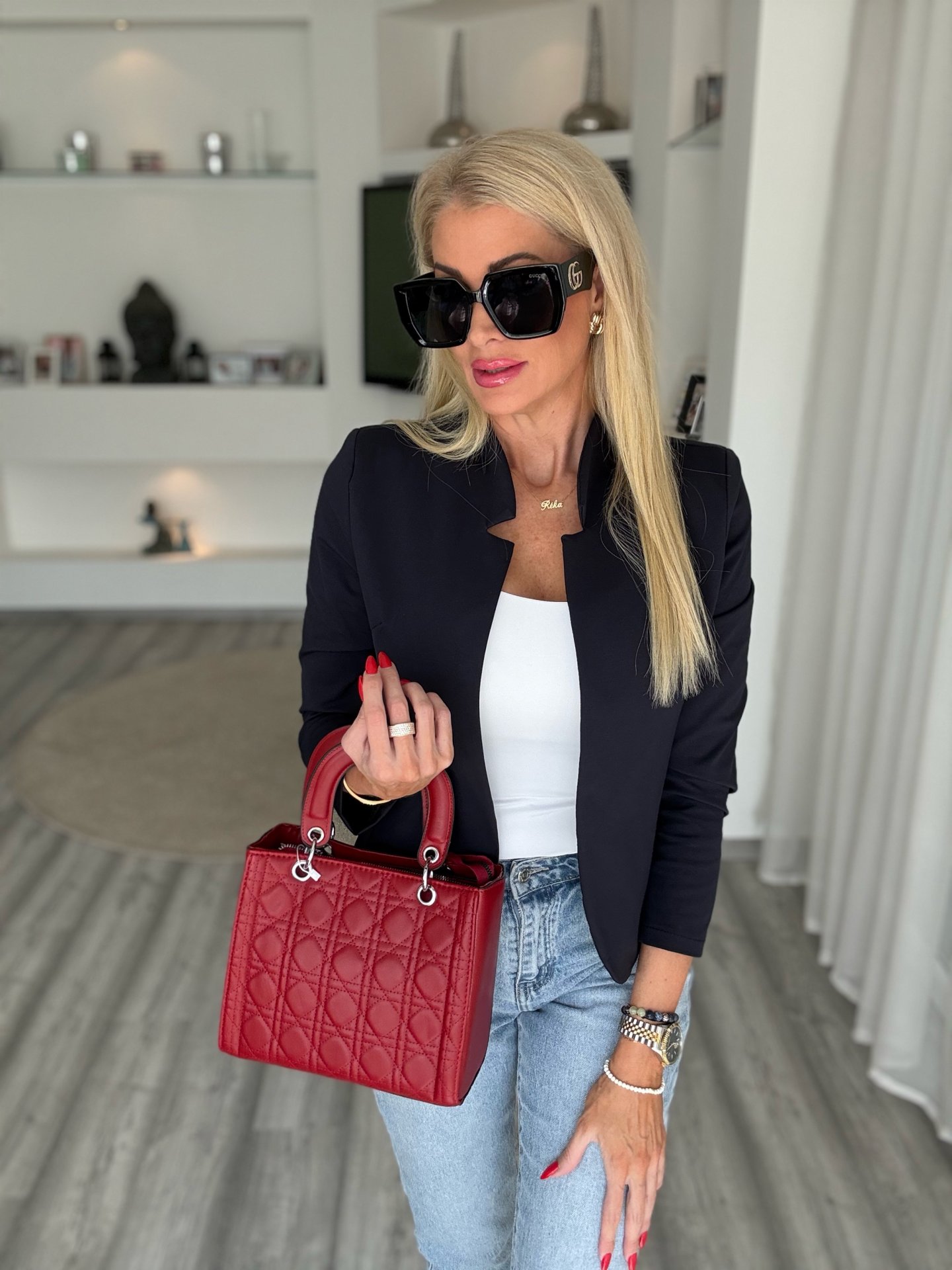 MASSIMO blézer sötétkék 