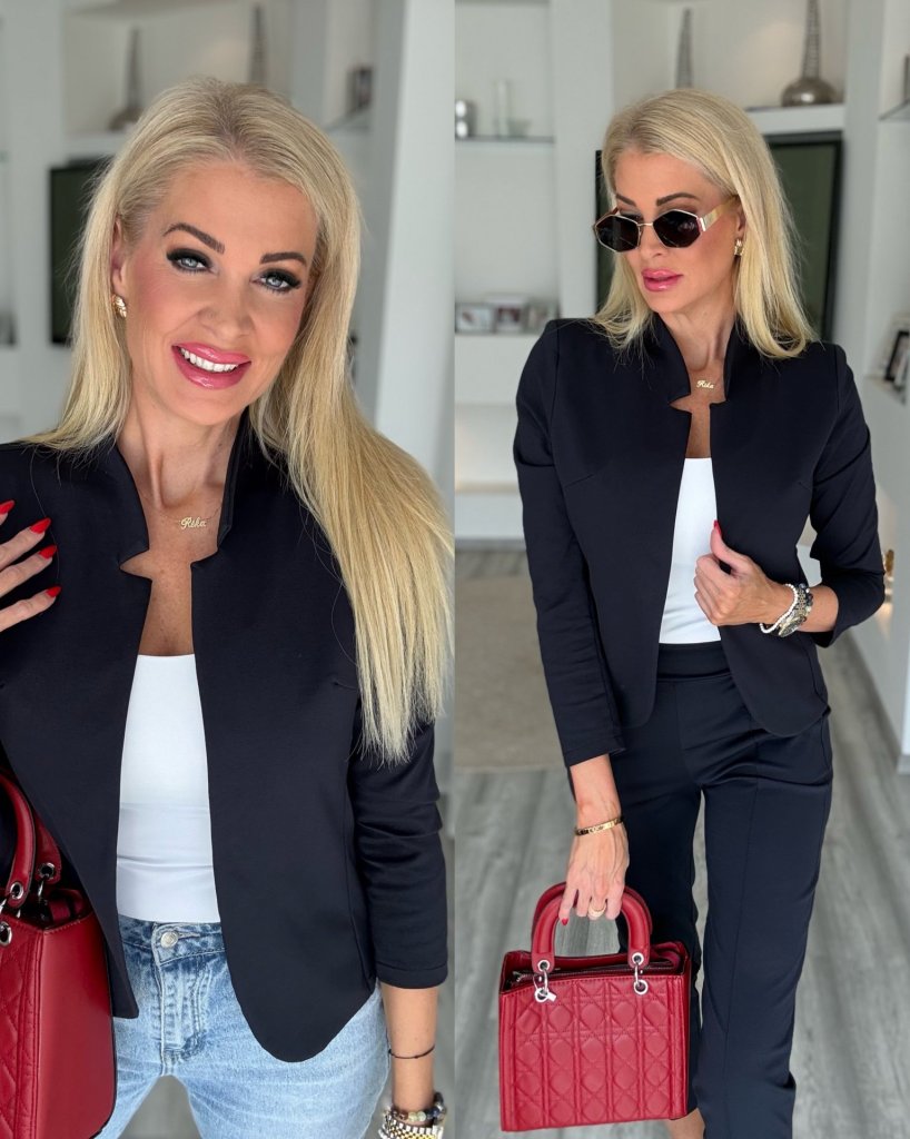 MASSIMO blézer sötétkék 