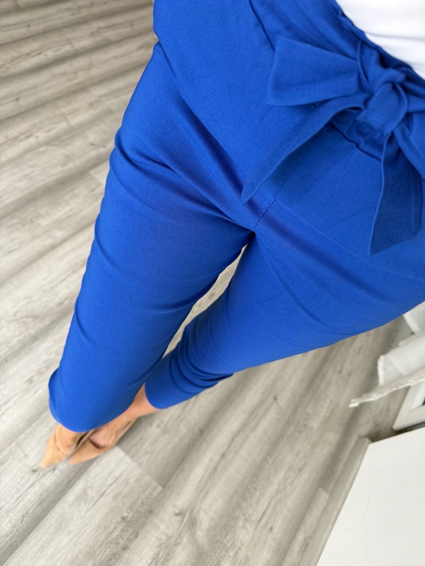 OLIVIA nadrág megkötővel királykék