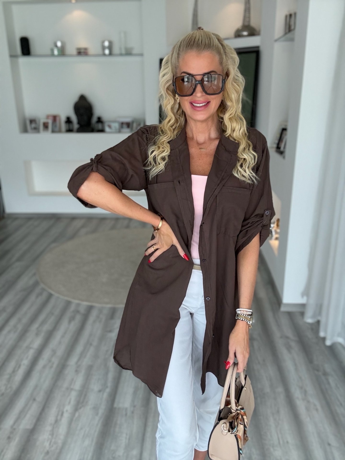 BEACH Oversize ing csokoládé