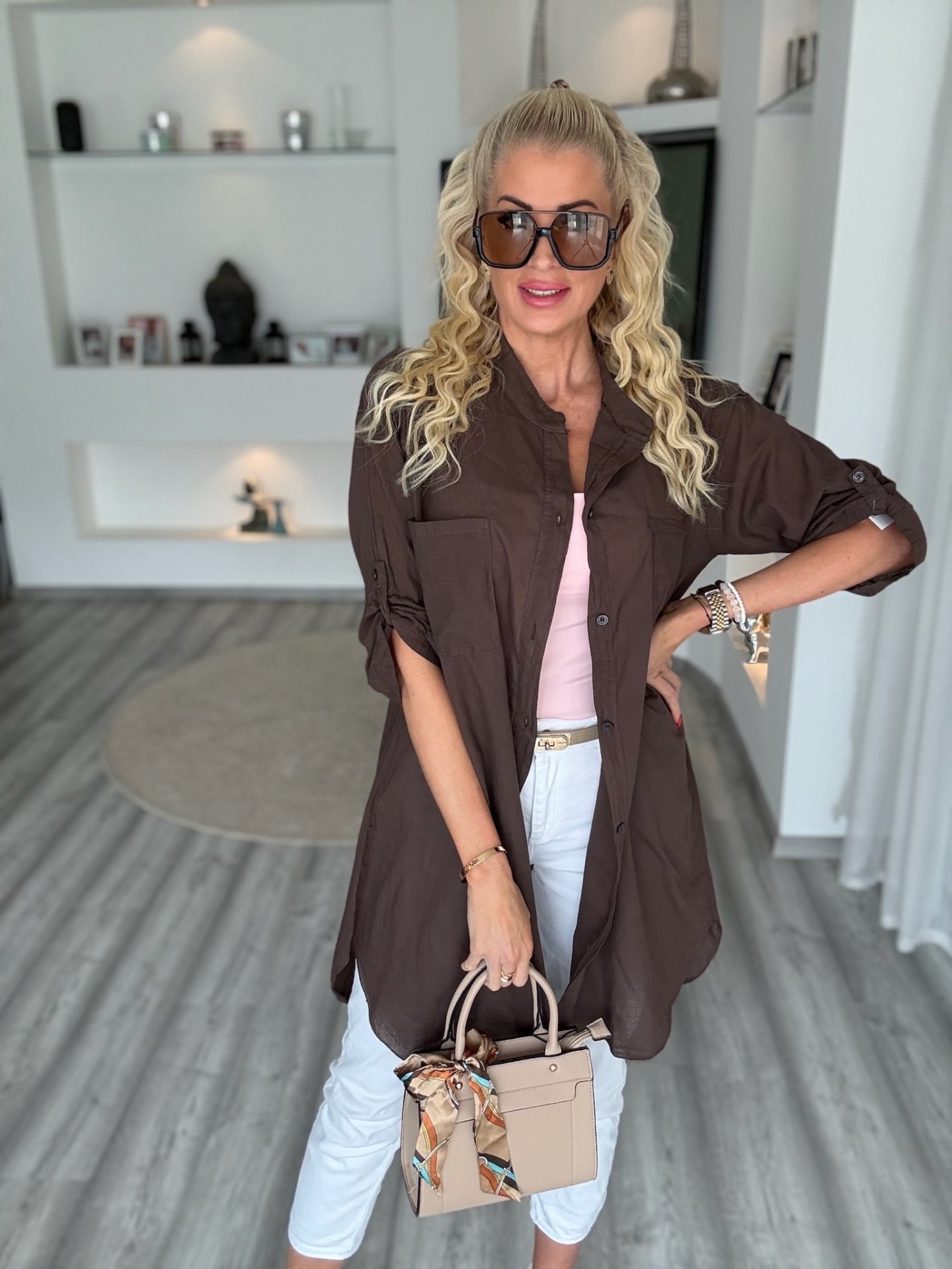 BEACH Oversize ing csokoládé