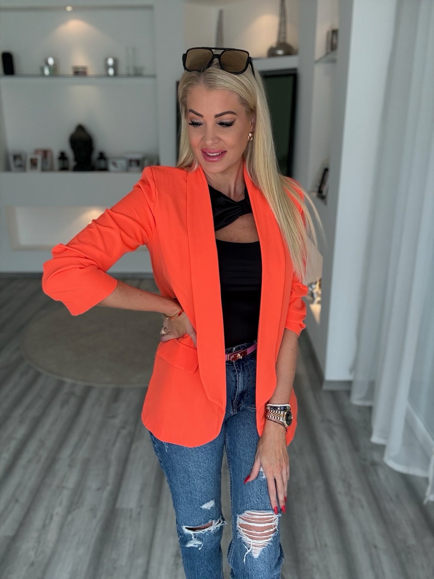 LUNA blézer narancs