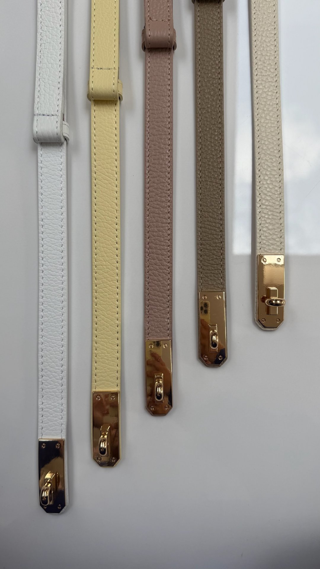 ÁLLÍTHATÓ bőr öv sárga