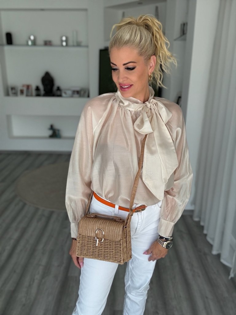 MIRELLA fonott táska barna