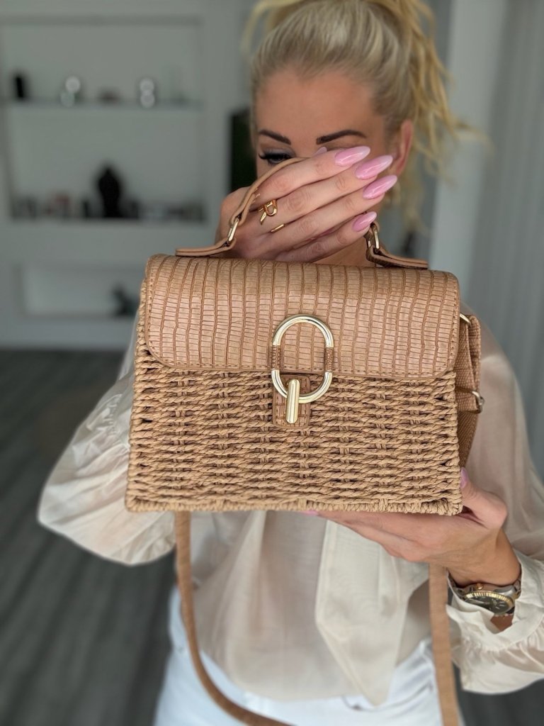 MIRELLA fonott táska barna