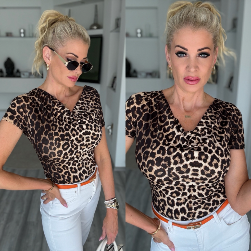 ISARA ejtett nyakú felső leó