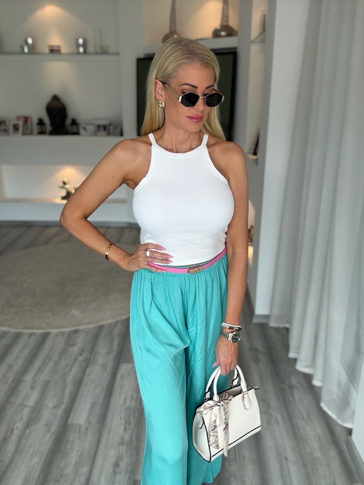 NEED nadrág türkiz