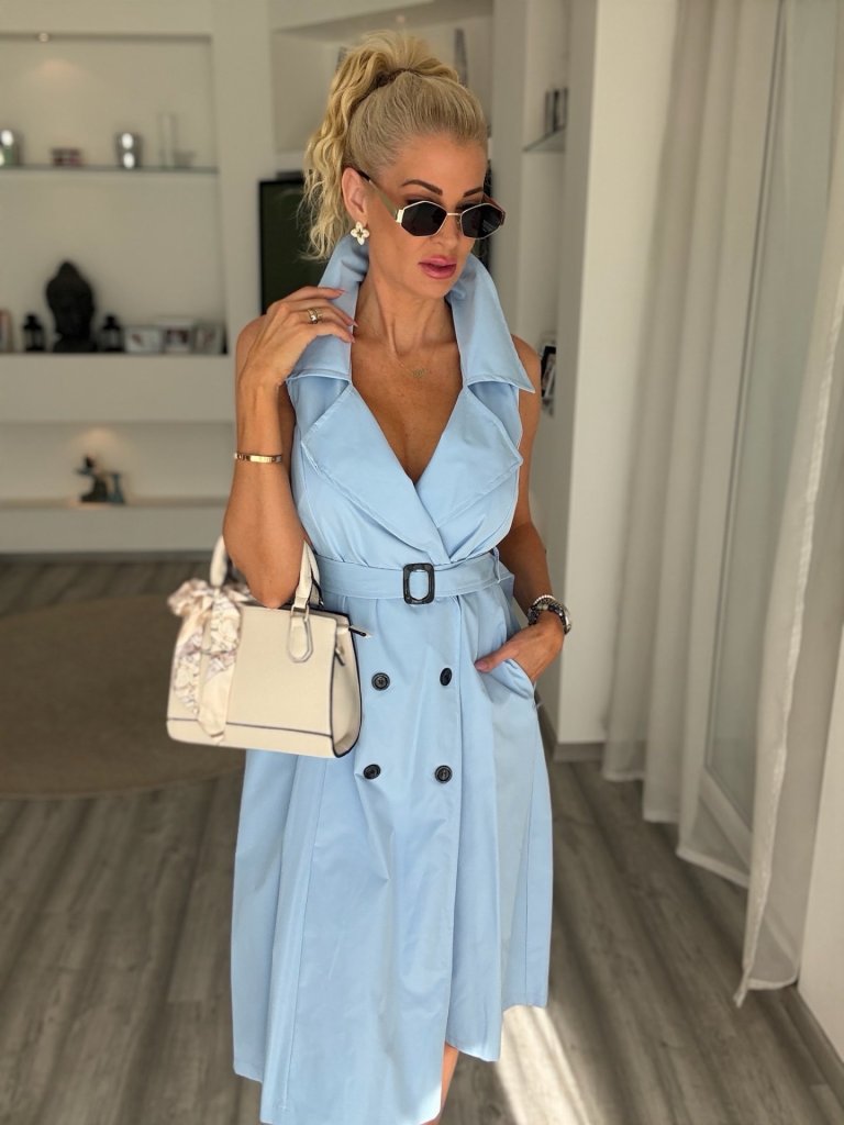 TRENCHY ruha babakék