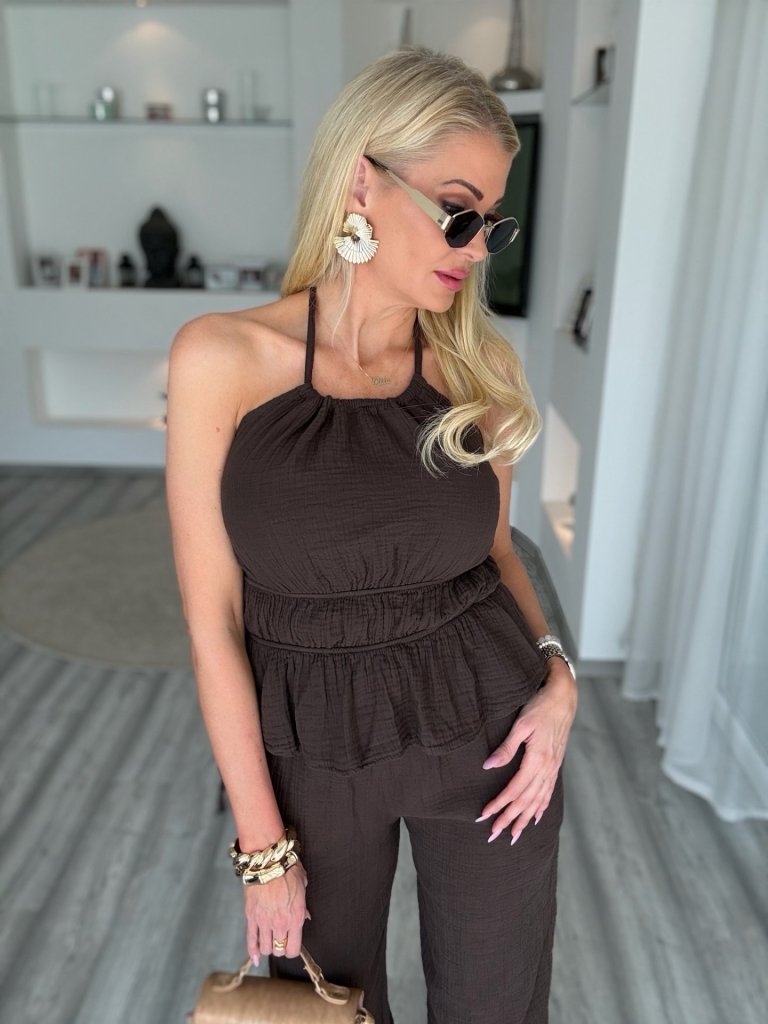 BREEZE 100% pamut szett csokoládé