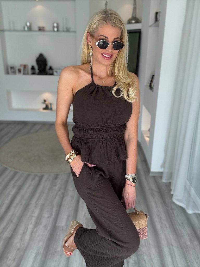 BREEZE 100% pamut szett csokoládé