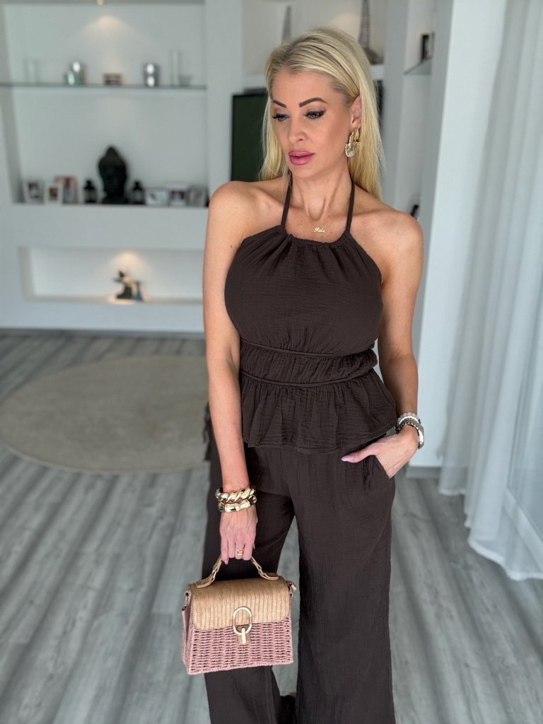 BREEZE 100% pamut szett csokoládé