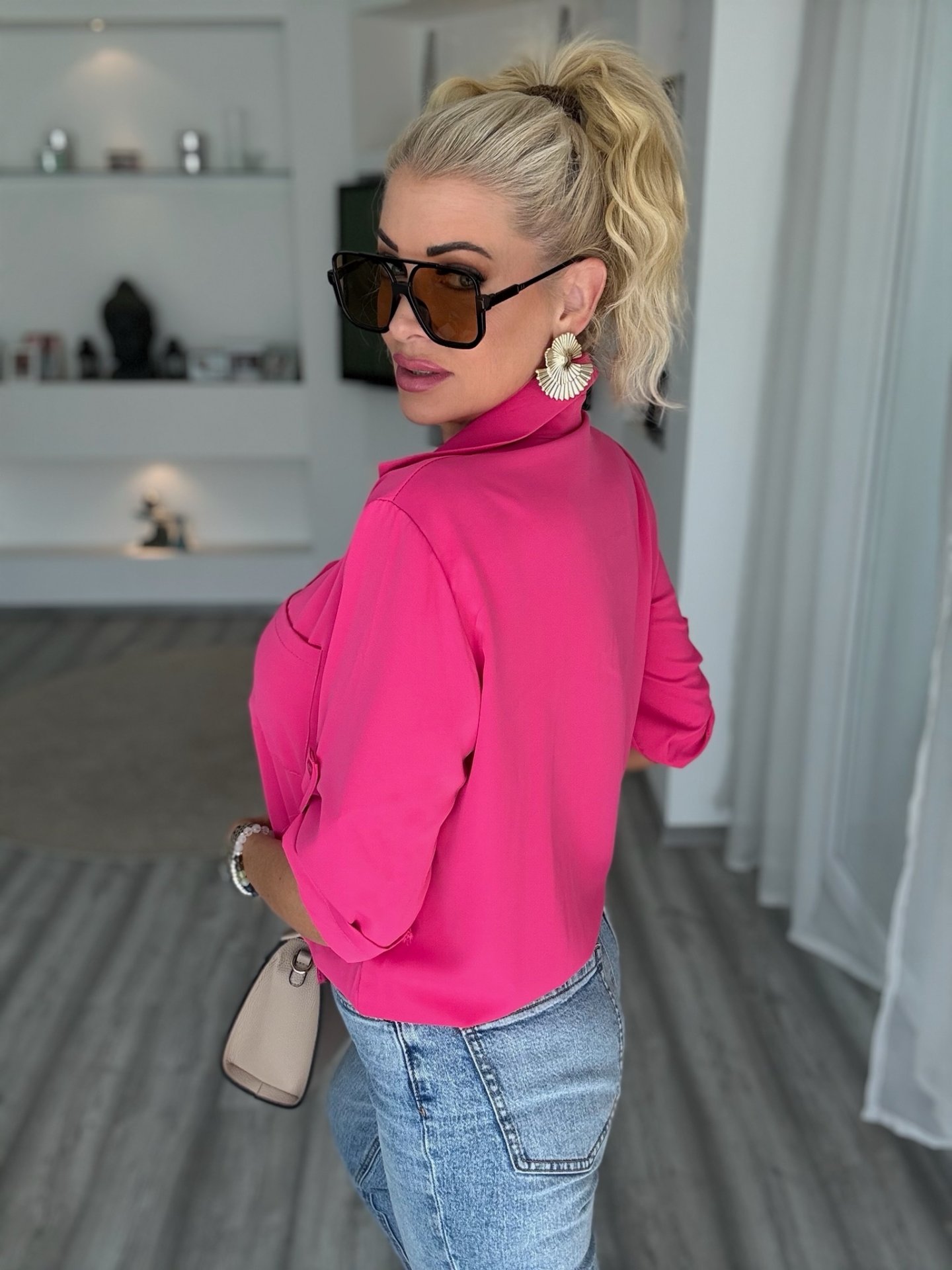 CLASS megkötős ing pink