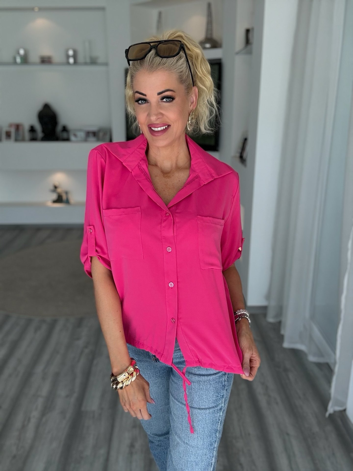 CLASS megkötős ing pink