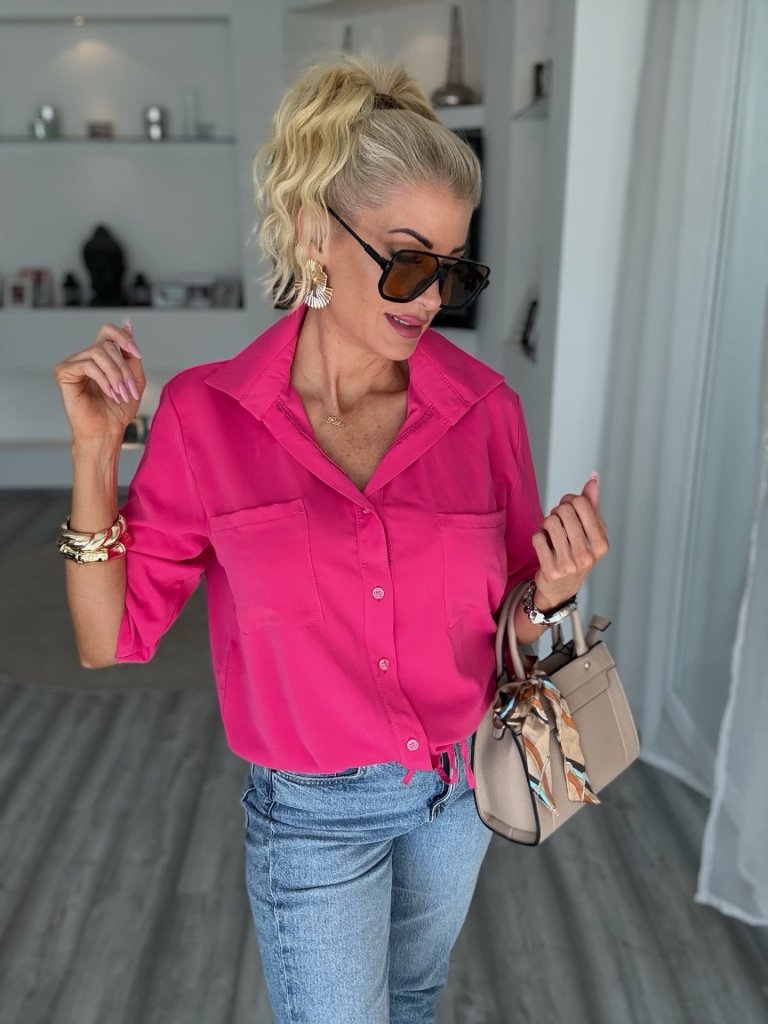 CLASS megkötős ing pink