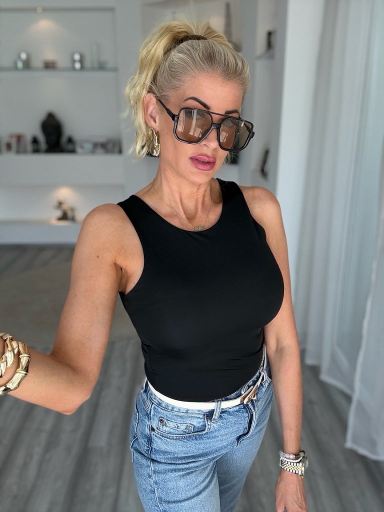 MONA jégselyem felső fekete