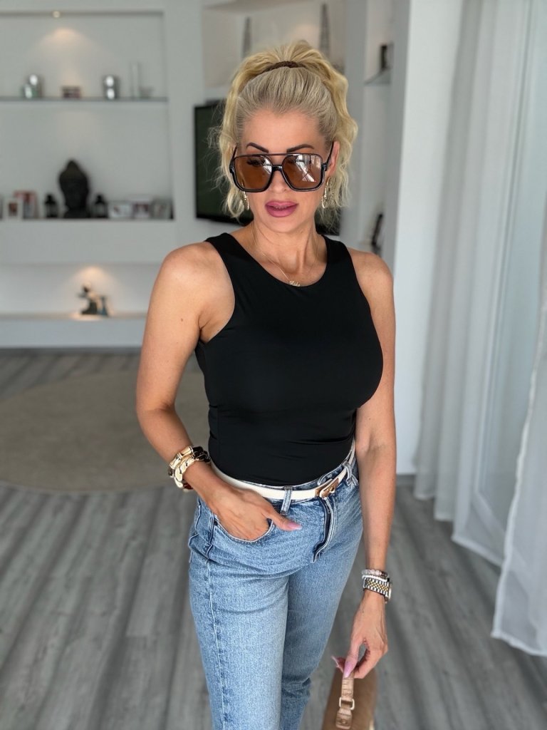 MONA jégselyem felső fekete