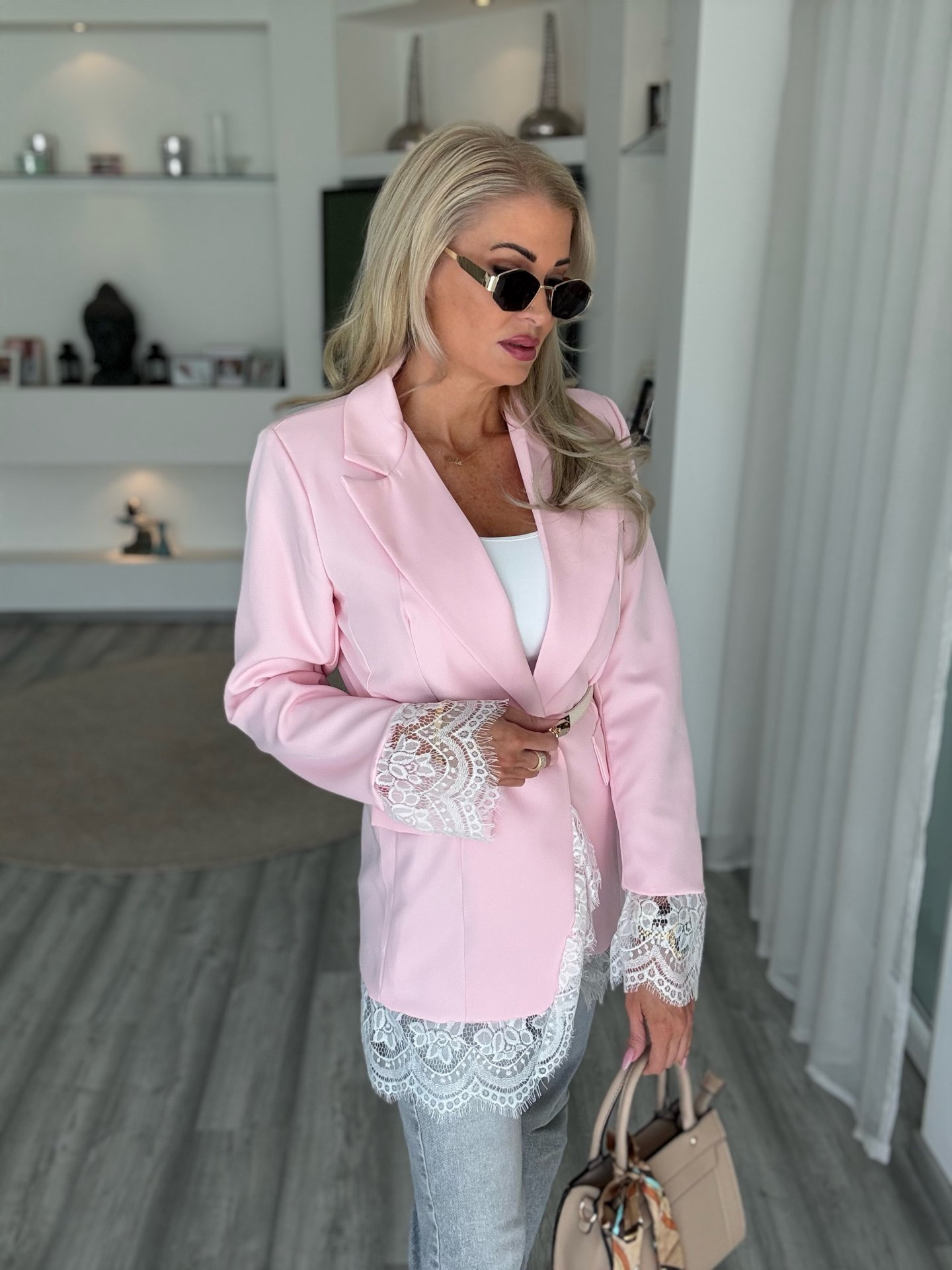 CSIPKE blézer rózsaszín 