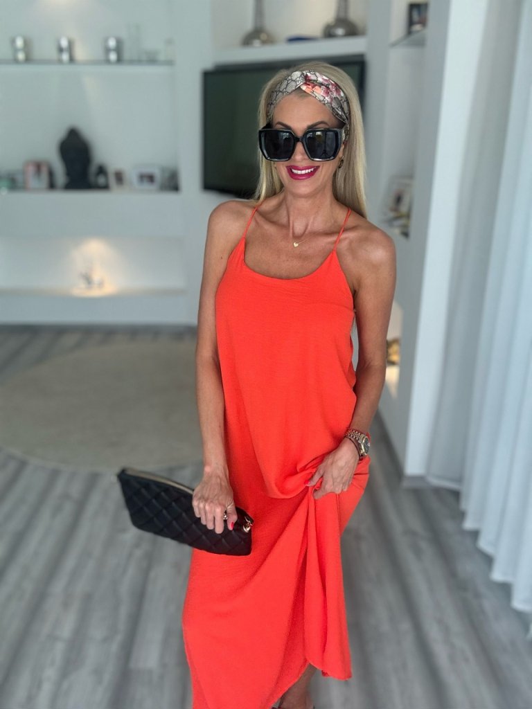NINA maxi ruha narancs 