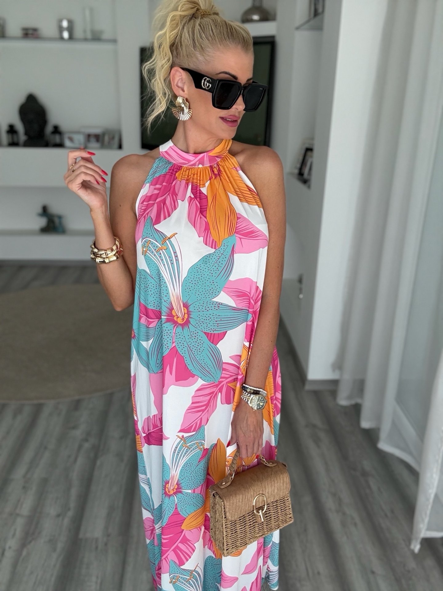 ARUBA maxi ruha pink