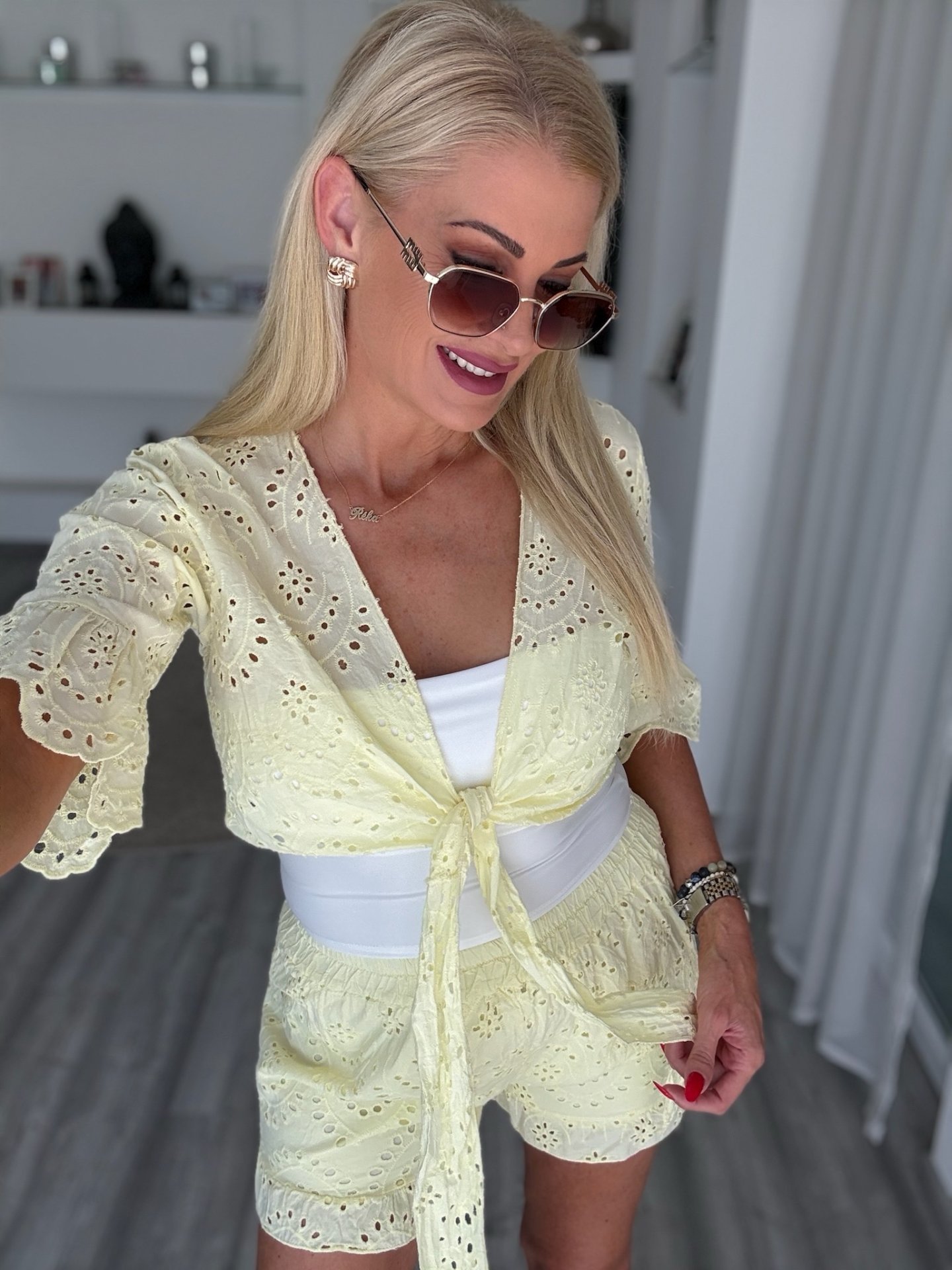 BELLINA madeira szett sárga