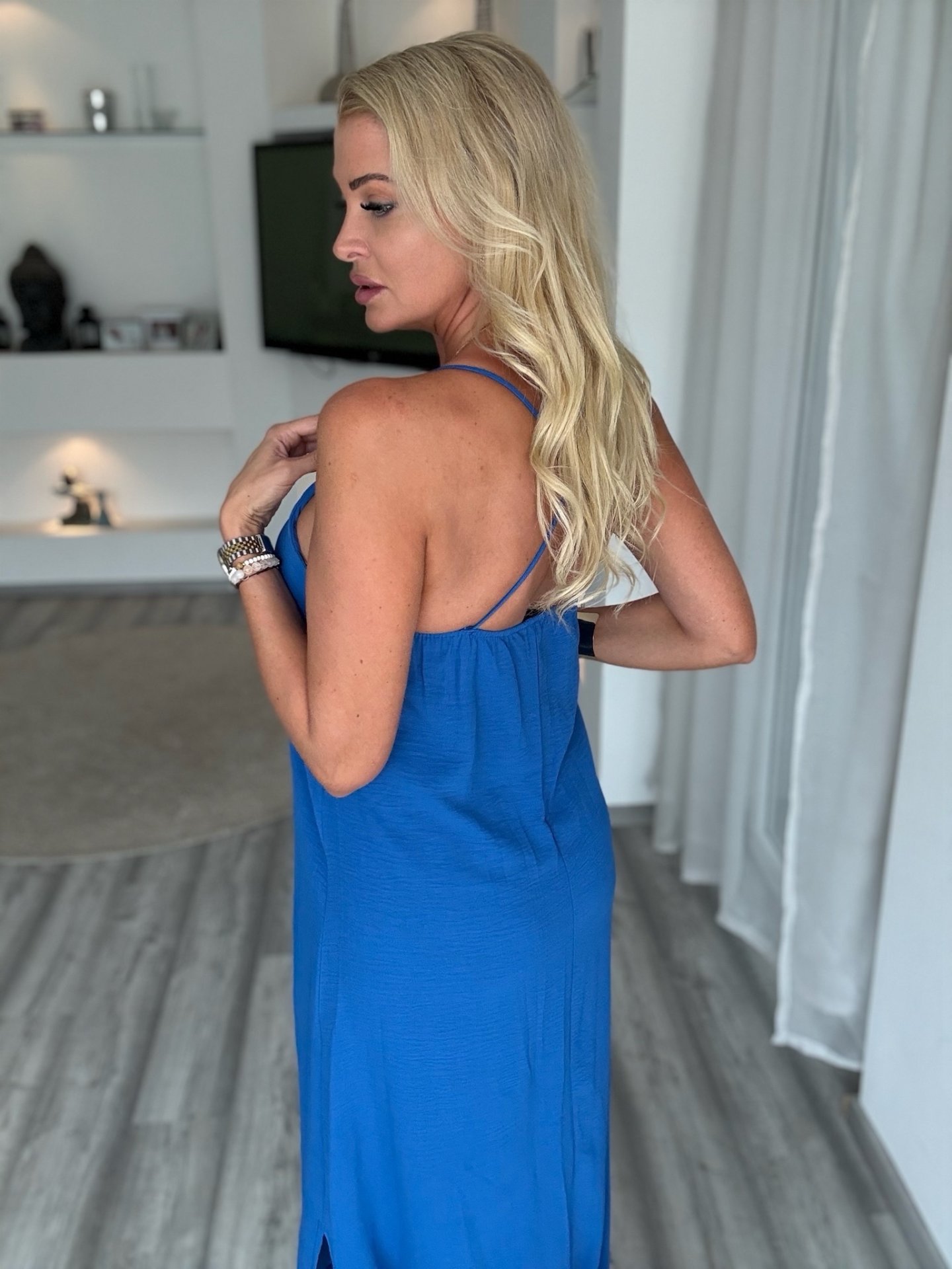 NINA maxi ruha királykék