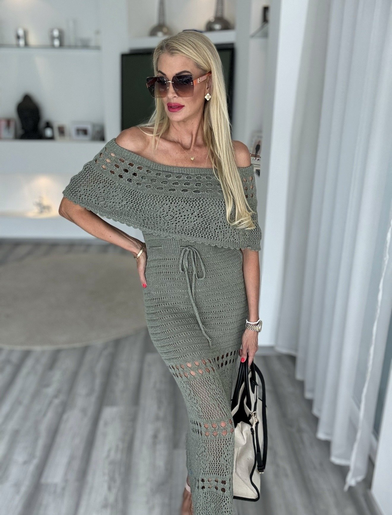 SANTORINI ruha khaki